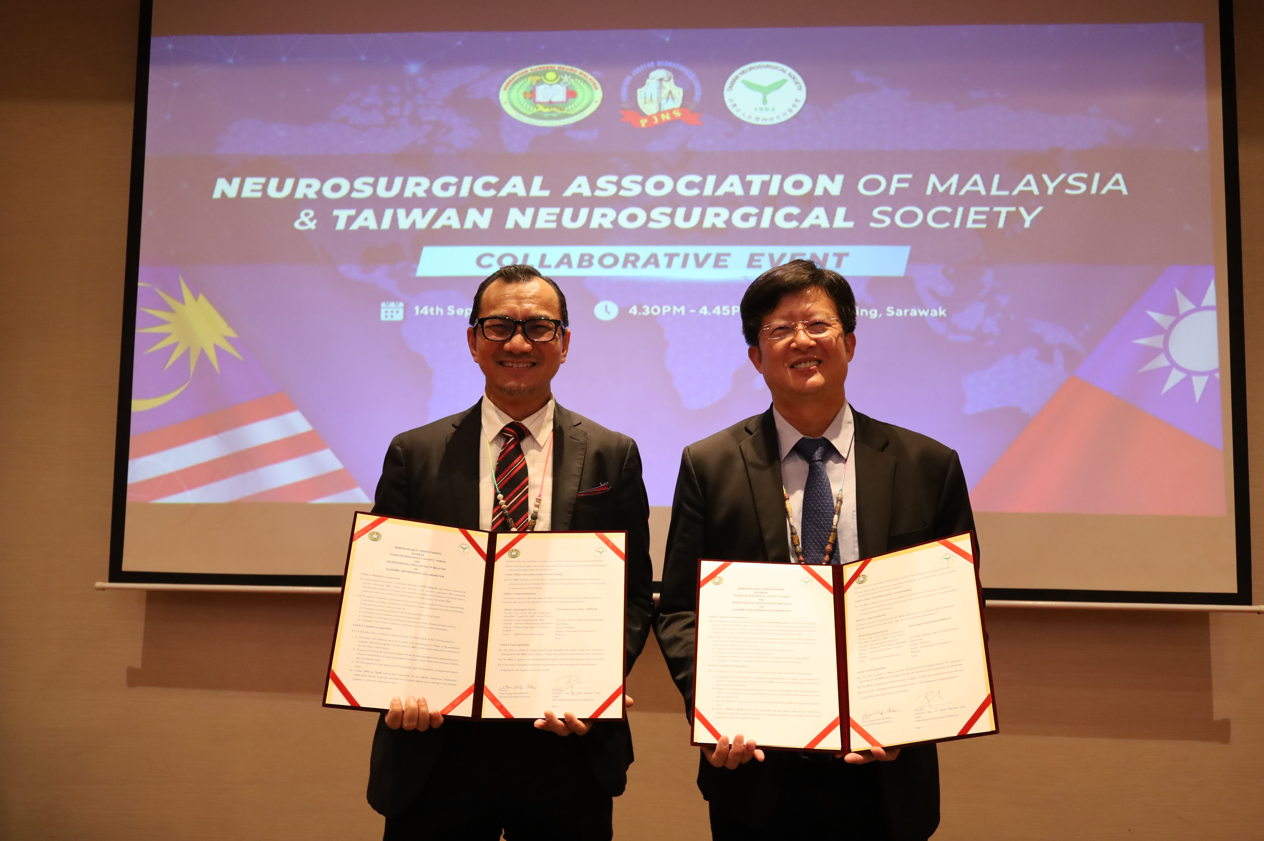 International Center - Successful Experience in Cell Therapy at CMUH Promoted to Malaysia Taiwan and Malaysia Neurosurgical Societies Sign MOU to Enhance Medical and Health Cooperation img