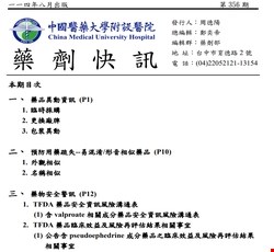 藥劑快訊356期